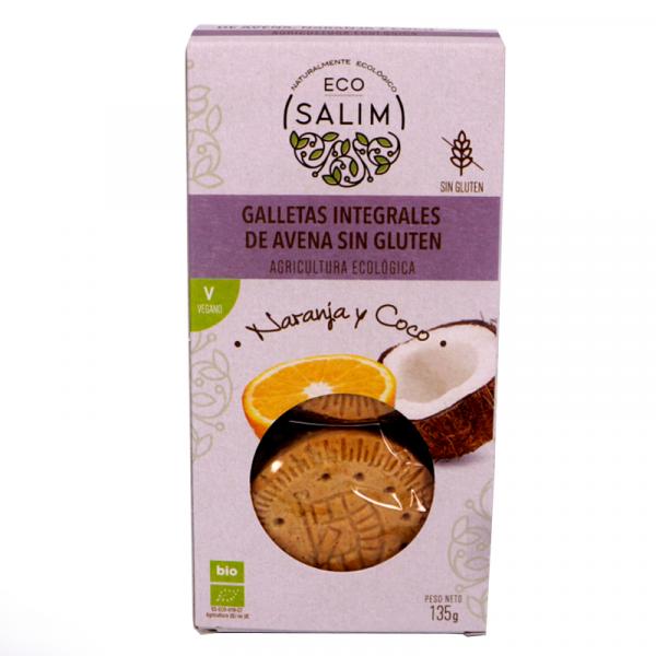 Int-Salim-Eco-Galleta-Avena-Naranja-Coco-Sin-Gluten-Eco-135Gr-Biopharmacia,-Parafarmacia-online