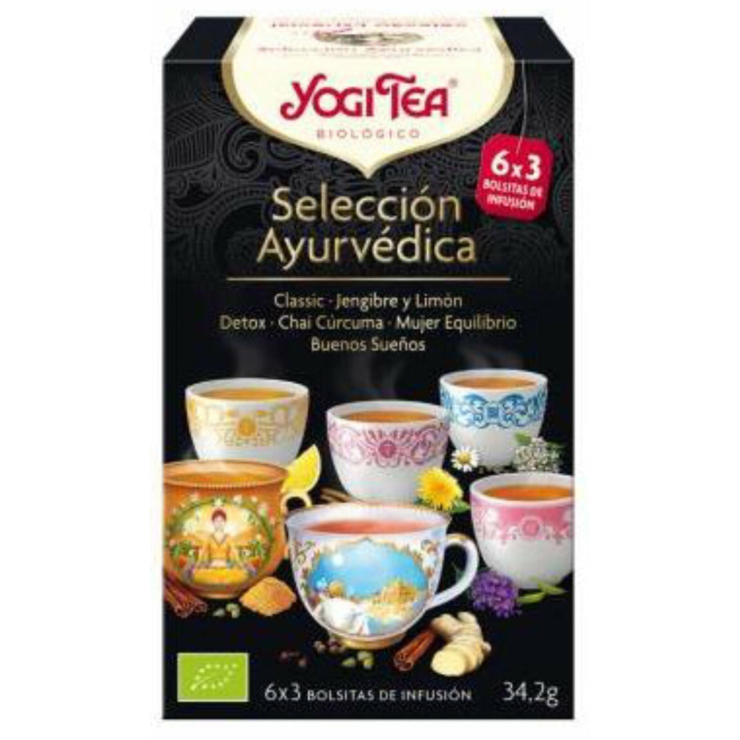 Yogi-Tea-Te-Yogi-Seleccion-Ayurvedica-18-Bolsitas--Biopharmacia,-Parafarmacia-online