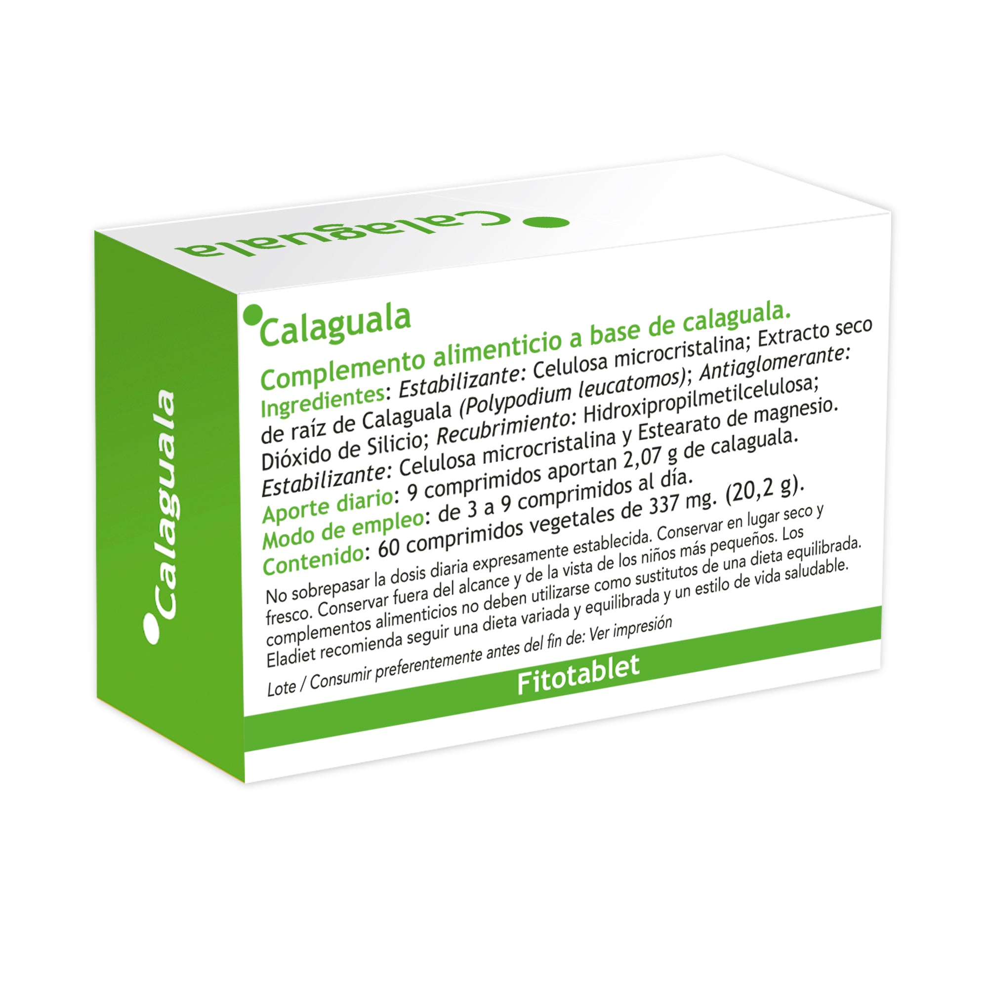 Eladiet - Fitotablet Calaguala 330Mg 60 Comprimidos - Biopharmacia, Parafarmacia online
