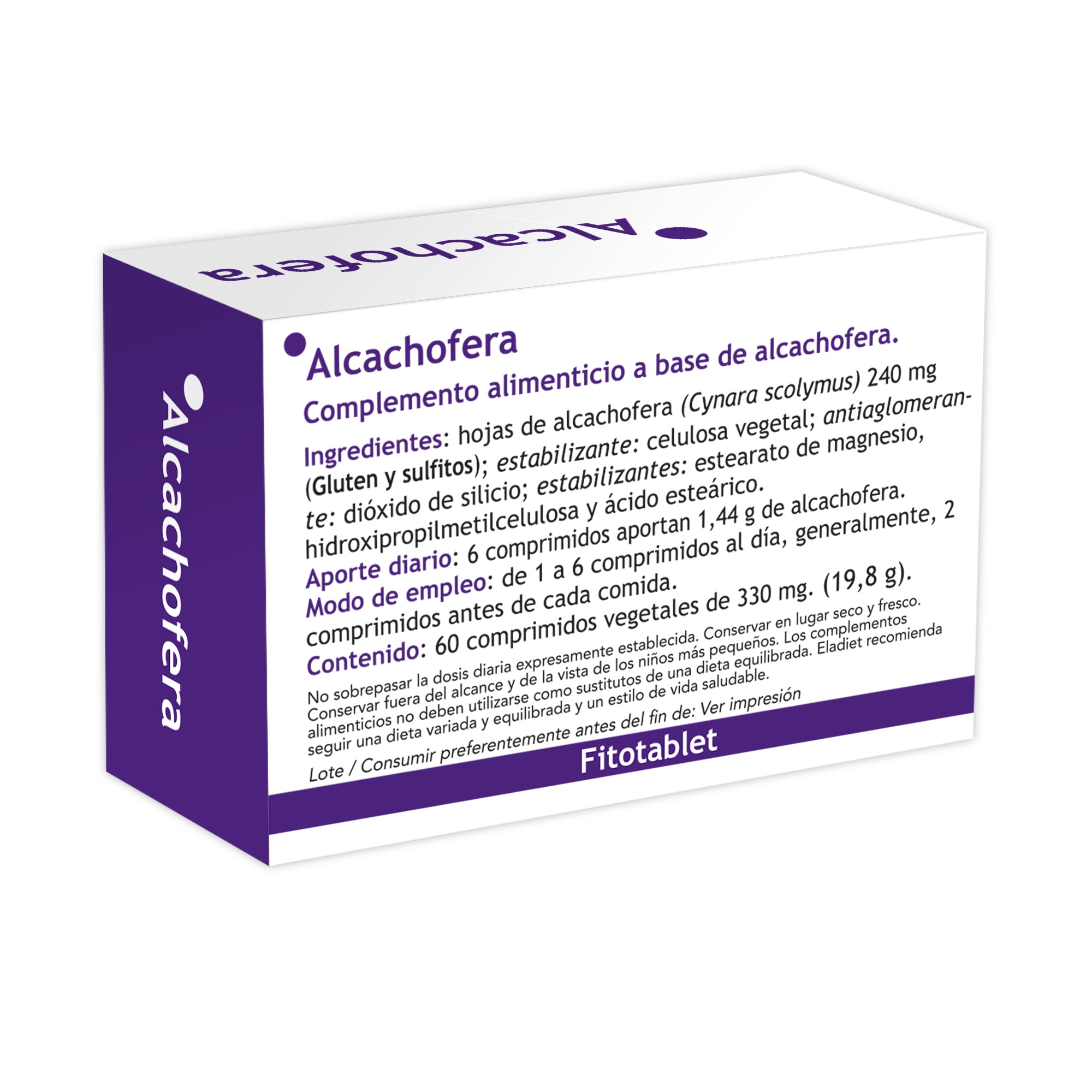 Eladiet - Fitotablet Alcachofera 330Mg 60 Comprimidos - Biopharmacia, Parafarmacia online
