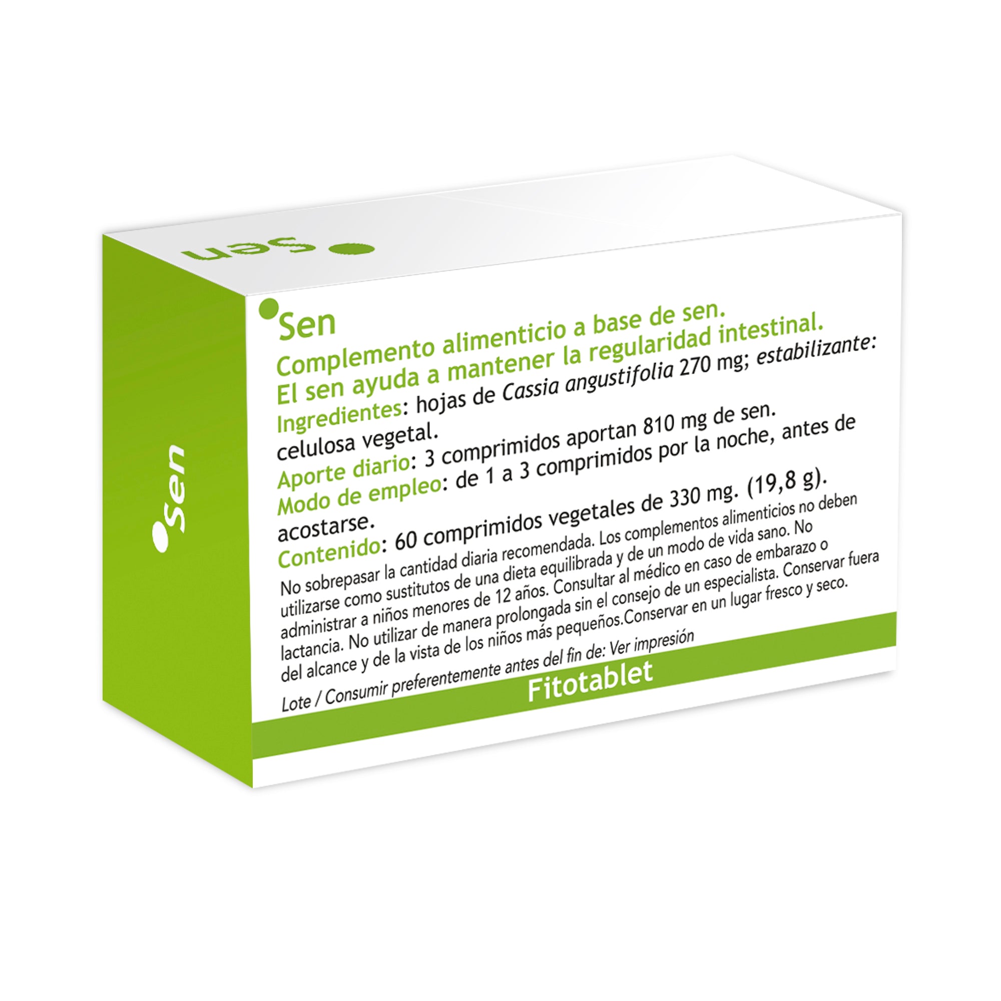 Eladiet - Fitotablet Sen 330Mg 60 Comprimidos - Biopharmacia, Parafarmacia online