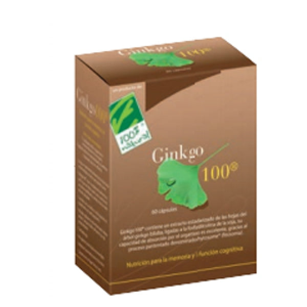 100%-Natural-Ginkgo100®.-Caja-Con-60-Cápsulas-Biopharmacia,-Parafarmacia-online