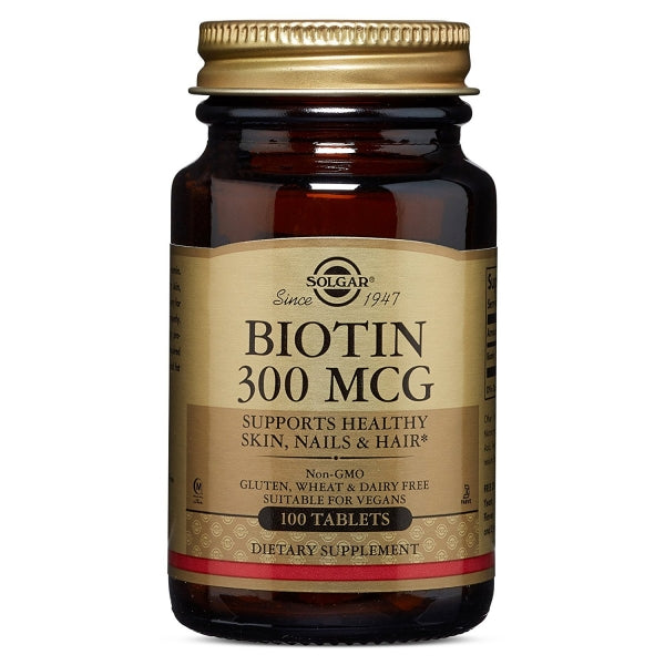 Solgar-Biotina-300Mcg.-100-Comprimidos-Biopharmacia,-Parafarmacia-online