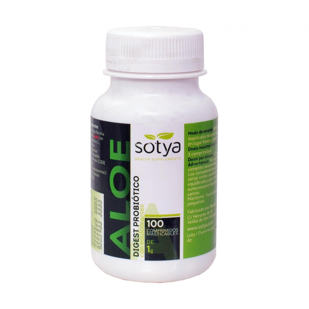 Sotya-Aloe-Digest-Probiotico-100-Comprimidos-Biopharmacia,-Parafarmacia-online