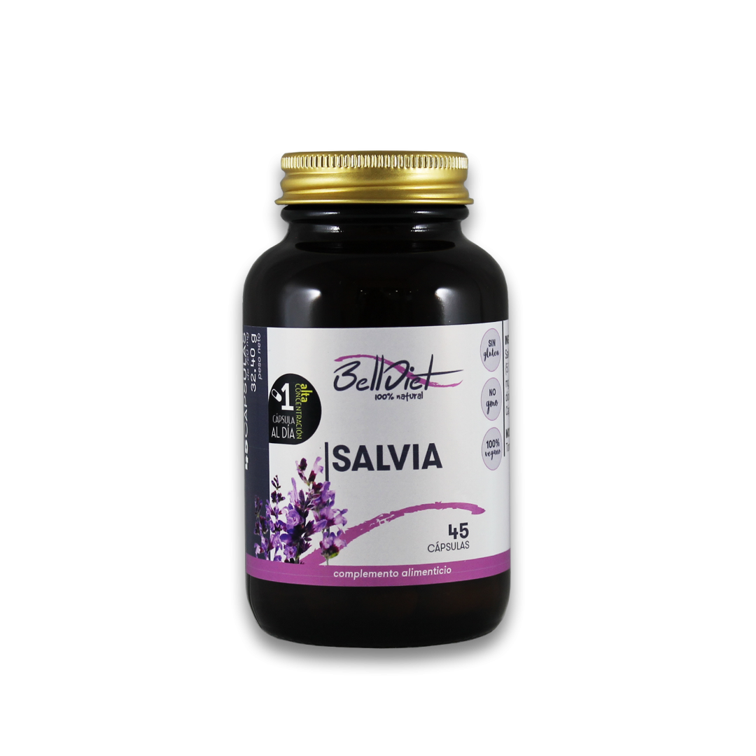 Belldiet-Salvia-45-Caps-Vegetales-Alta-Concentración-Biopharmacia,-Parafarmacia-online