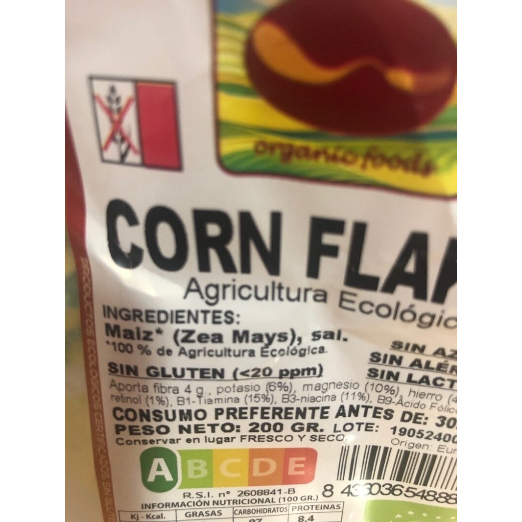 Bioprasad - Corn Flakes 200 Gramos - Sin Azucar Sin Gluten Sin Lactosa - Procedente De Agricultura Ecológica - Biopharmacia, Parafarmacia online