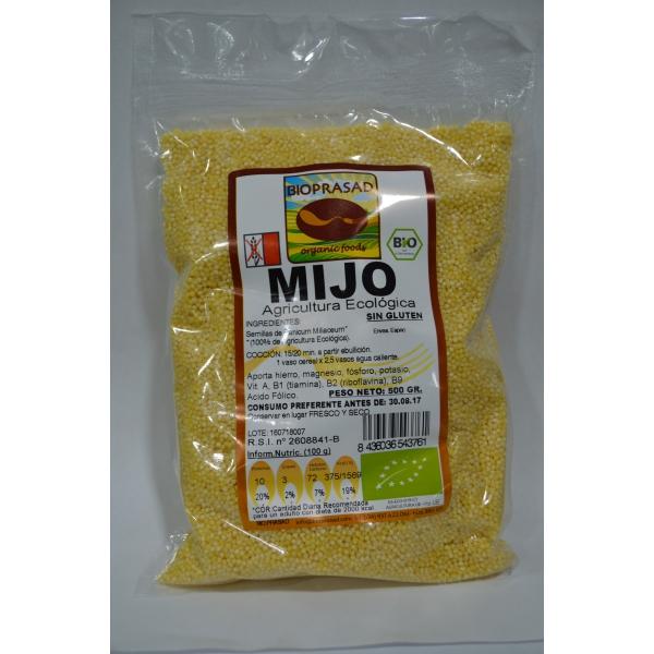 Bioprasad - Mijo Bio 500 Gramos - Sin Gluten Sin Lactosa - Procedente De Agricultura Ecológica - Biopharmacia, Parafarmacia online