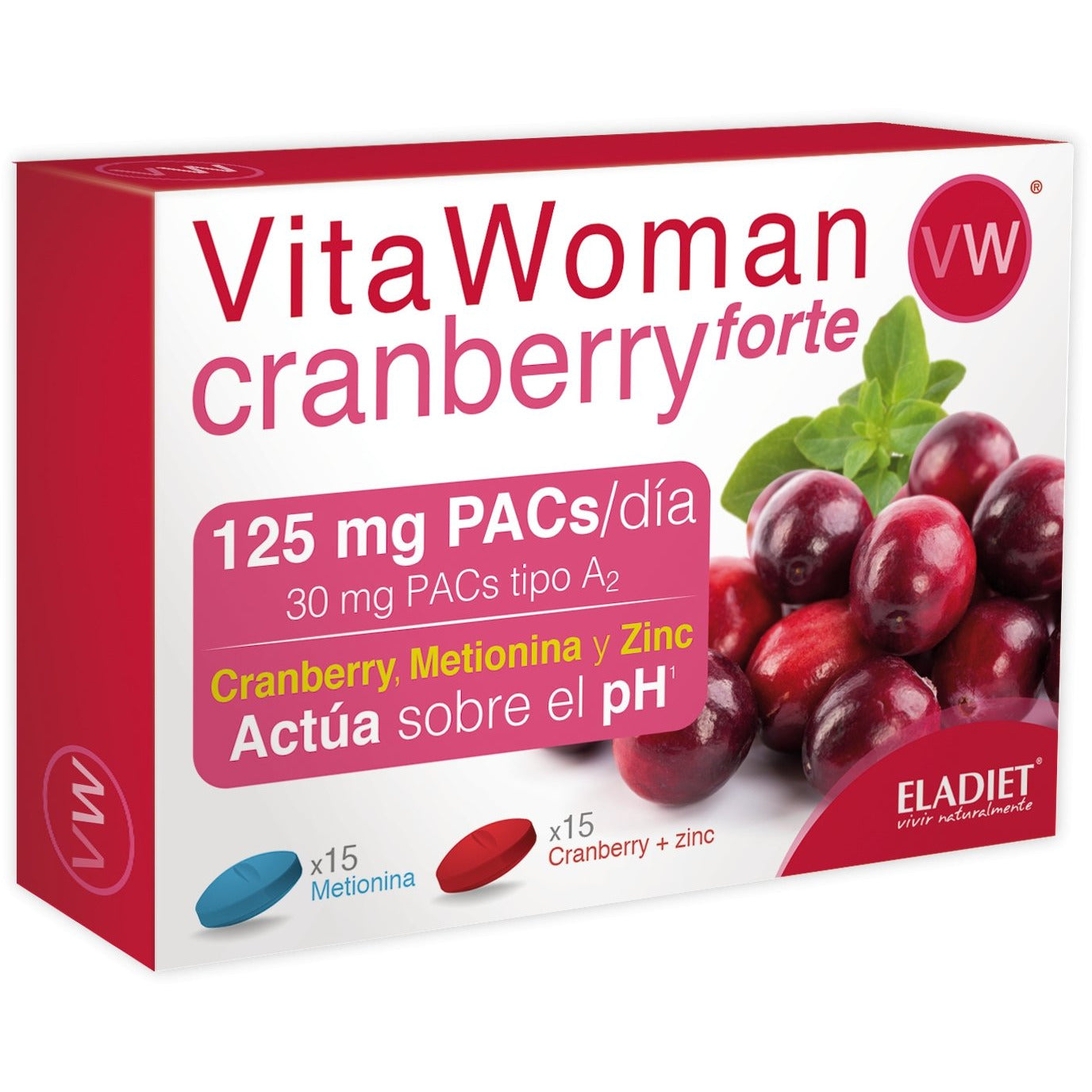 Eladiet - Vitawoman Cranberry Forte 30 Comprimidos - Biopharmacia, Parafarmacia online