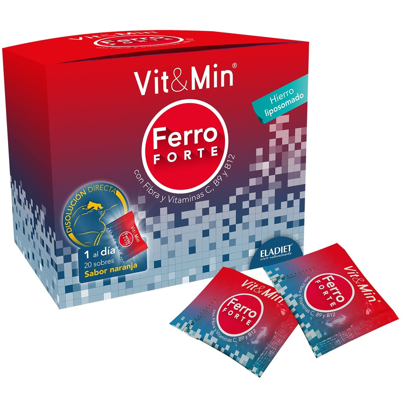 Eladiet - Vit&Min Ferro Forte 20 Sticks - Biopharmacia, Parafarmacia online