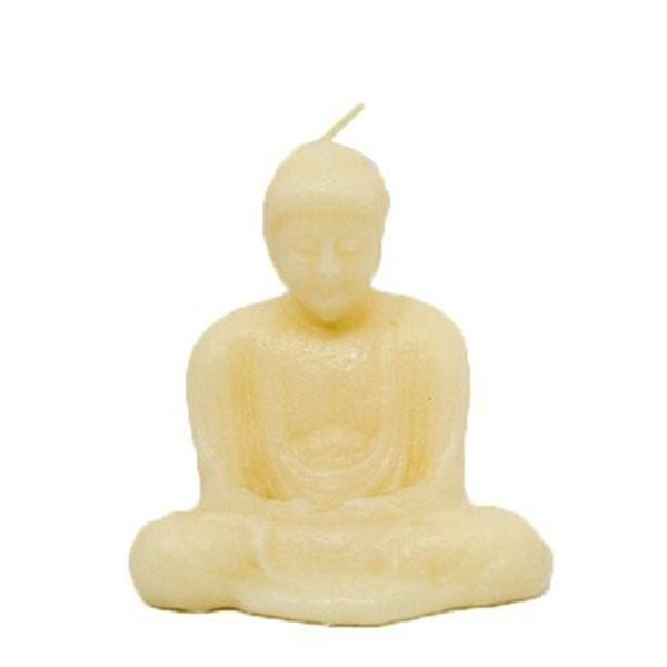 Vela blanca con forma de Buda - Biopharmacia, Parafarmacia online