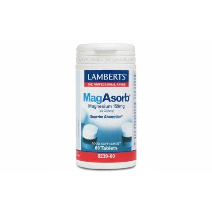 Lamberts-Magasorb-(Citrato-De-Magnesio)-150Mg-60-Tabletas-Biopharmacia,-Parafarmacia-online