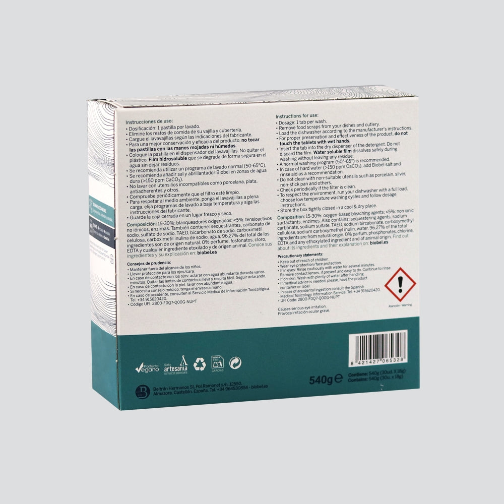 Biobel-Pastillas-Lavavajillas-30-Un-Biopharmacia,-Parafarmacia-online
