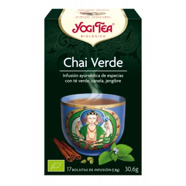 Yogi Tea - Te Yogi Chai Verde Eco 17 Bolsitas - Biopharmacia, Parafarmacia online