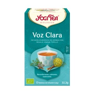 Yogi Tea - Te Yogi Garganta Sana - Voz Clara Eco 17 Bolsitas - Biopharmacia, Parafarmacia online