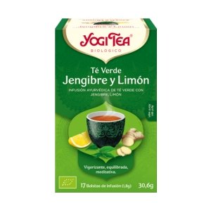 Yogi Tea - Te Yogi Verde Jengibre Limon Eco 17 Bolsitas - Biopharmacia, Parafarmacia online