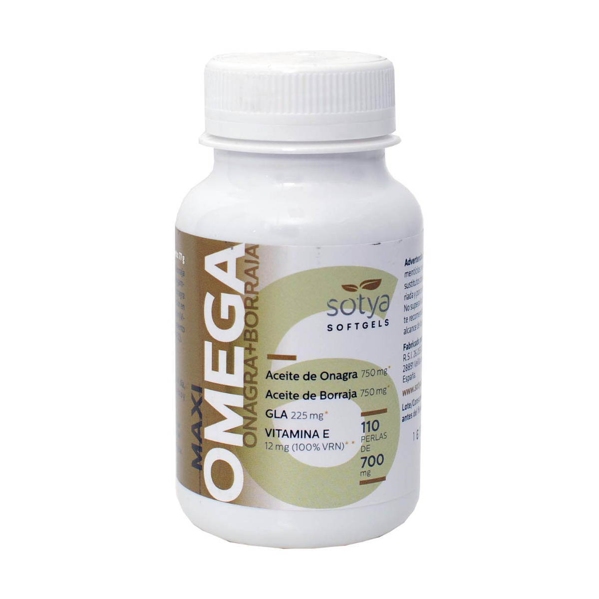 Sotya-Maxi-Omega-6-(Onagra-Y-Borraja)-700Mg-110-Perlas-Biopharmacia,-Parafarmacia-online