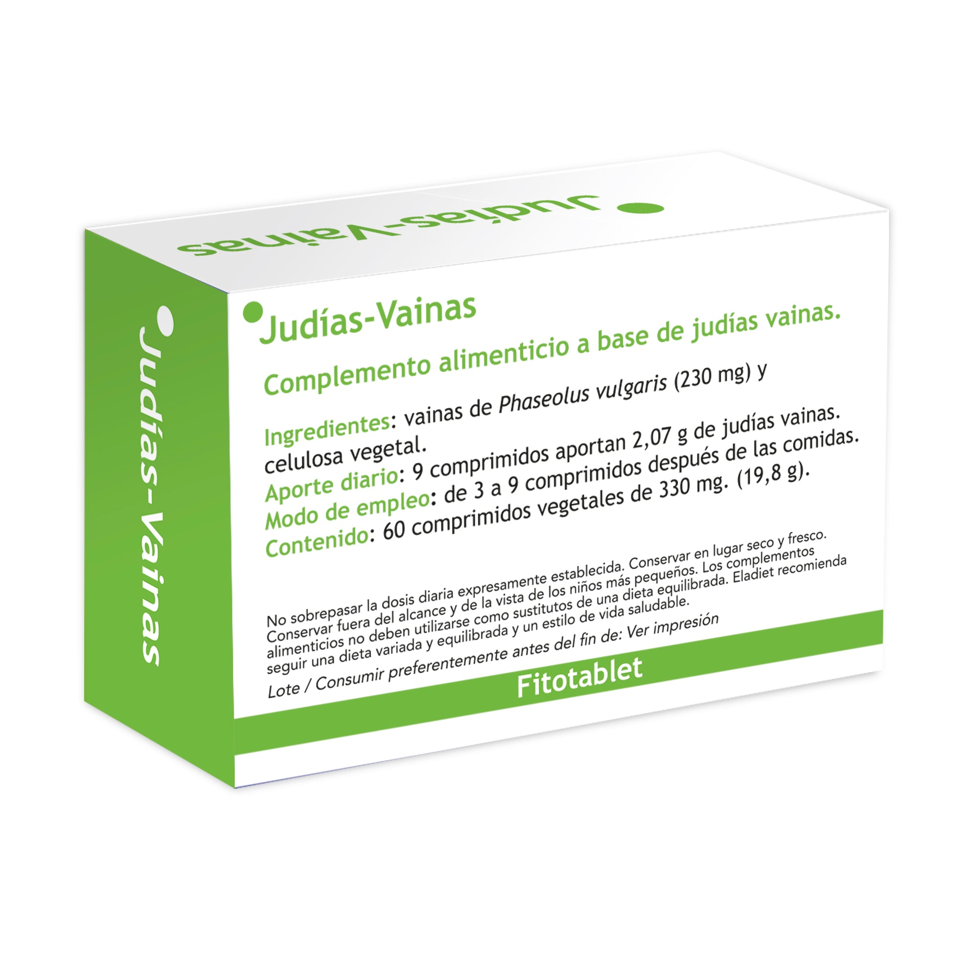 Eladiet - Fitotablet Judias 330Mg 60 Comprimidos - Biopharmacia, Parafarmacia online