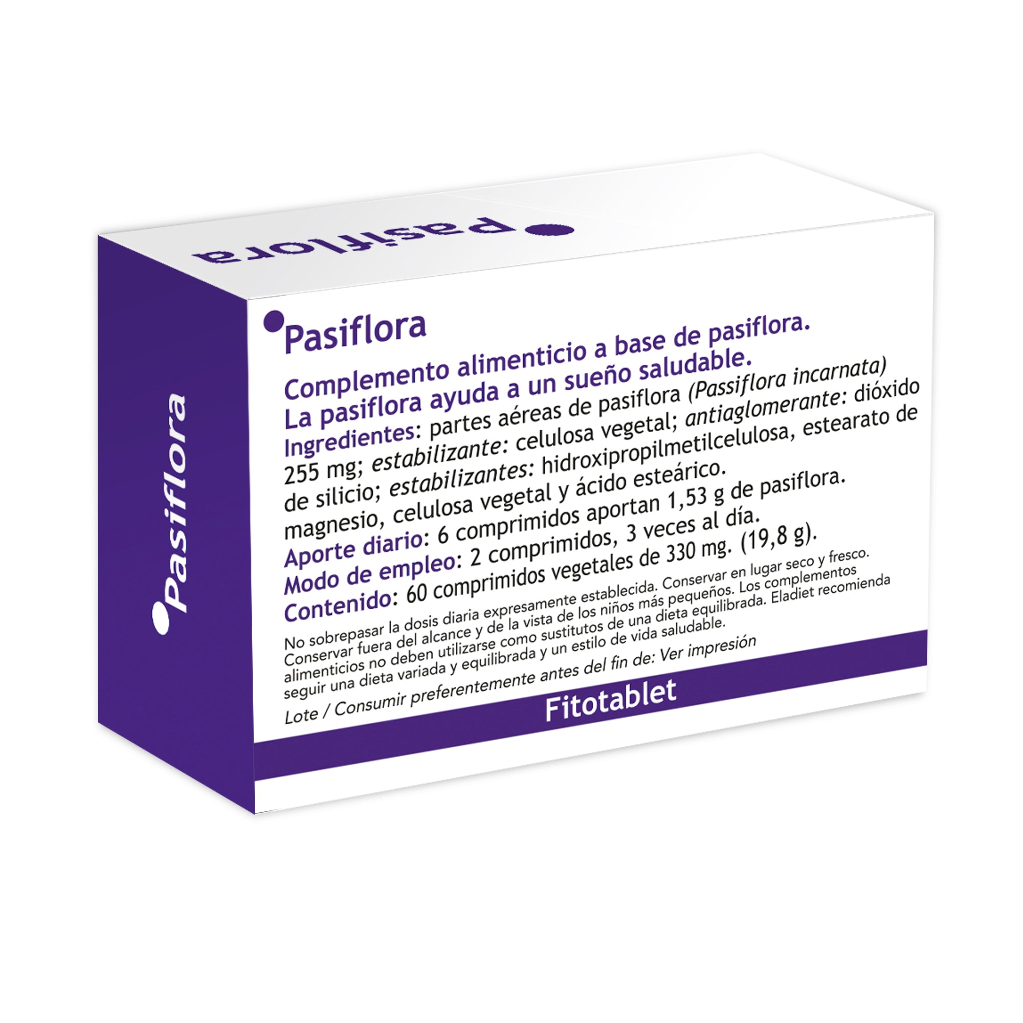 Eladiet - Fitotablet Pasiflora 330Mg 60 Comprimidos - Biopharmacia, Parafarmacia online