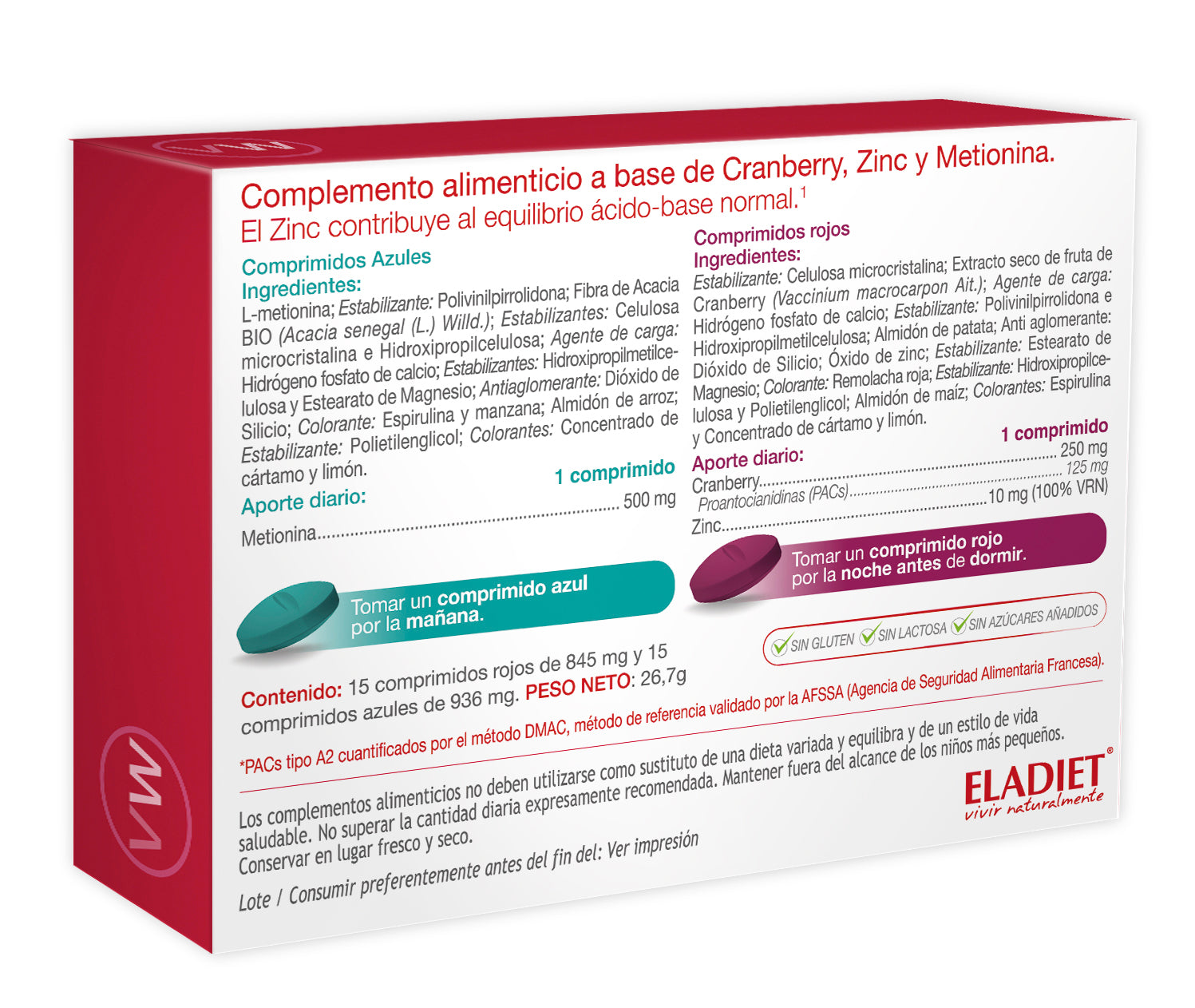 Eladiet - Vitawoman Cranberry Forte 30 Comprimidos - Biopharmacia, Parafarmacia online