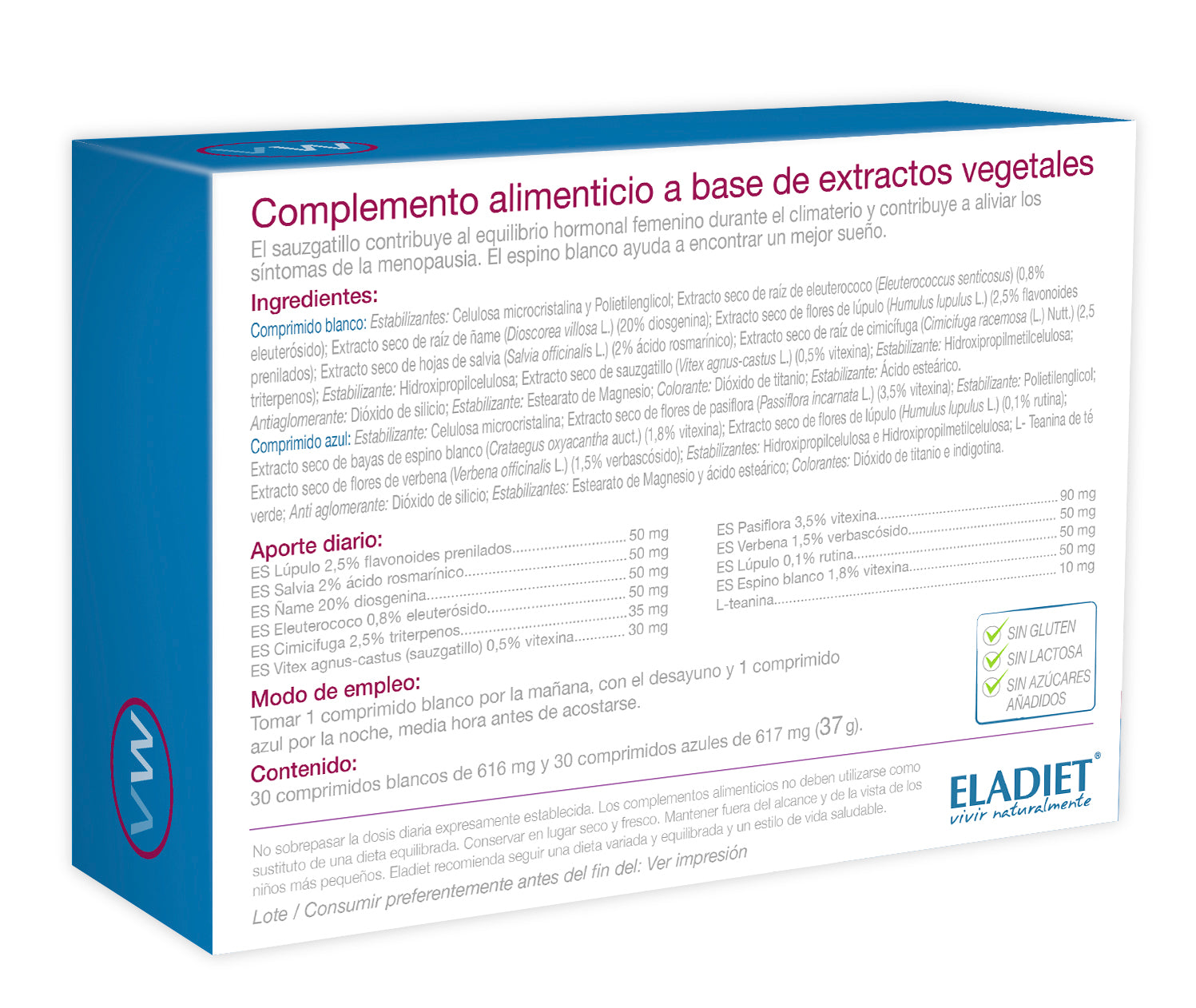 Eladiet - Vitawoman Menopausia 60 Comprimidos - Biopharmacia, Parafarmacia online