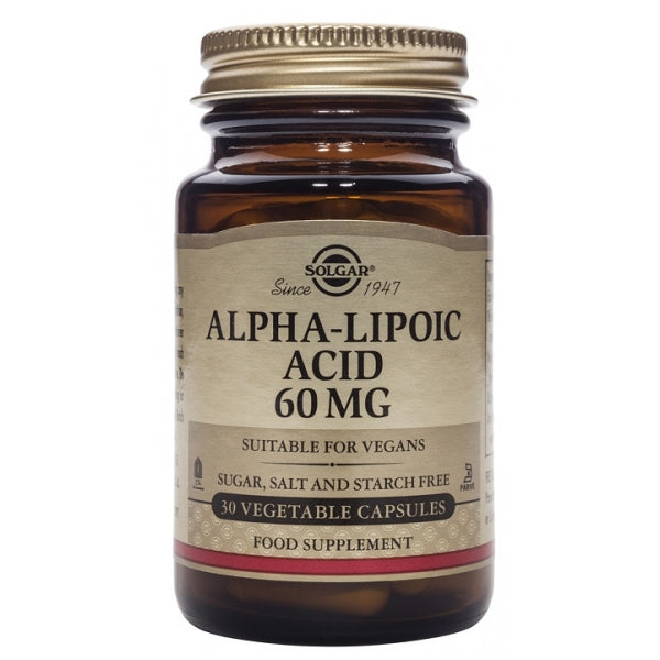Solgar-Ácido-Alfa-Lipoico-60-Mg-30-Comprimidos-Biopharmacia,-Parafarmacia-online