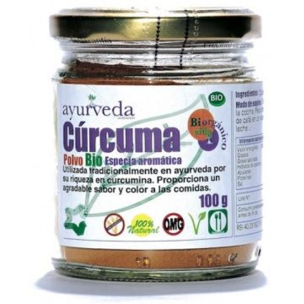 Ayurveda-Curcuma-Polvo-100Gr-Bio---Biopharmacia,-Parafarmacia-online
