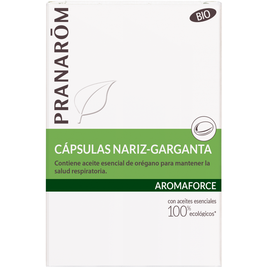 Pranarom-Cápsulas-Nariz-Garganta-Bio-30-Cápsulas-Aromaforce-Biopharmacia,-Parafarmacia-online