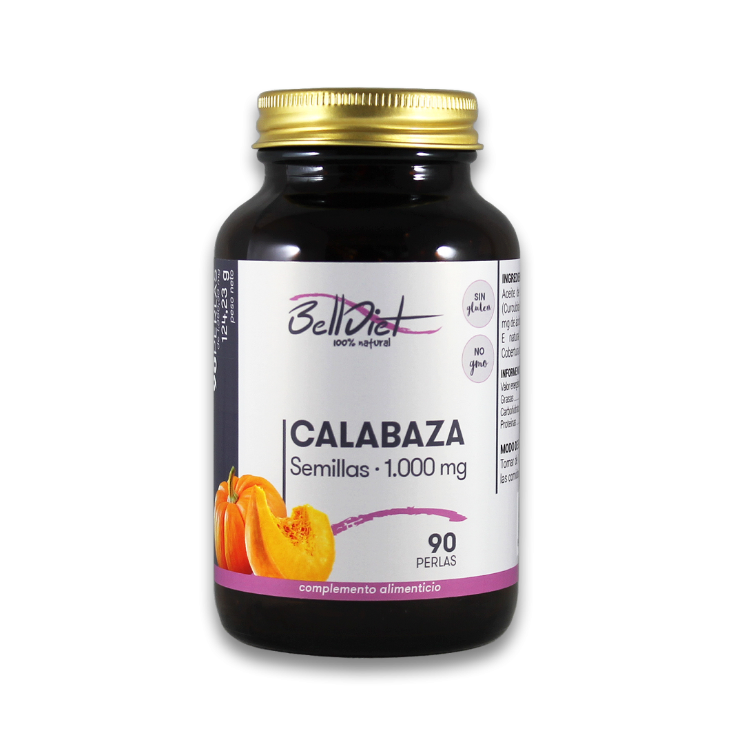 Belldiet-Semillas-De-Calabaza-1000-Mg-90-Perlas-Biopharmacia,-Parafarmacia-online