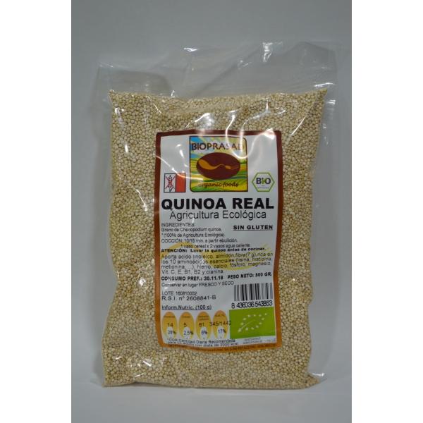 Bioprasad - Quinoa Bio 500 Gramos - Sin Gluten Sin Lactosa - Procedente De Agricultura Ecológica - Biopharmacia, Parafarmacia online