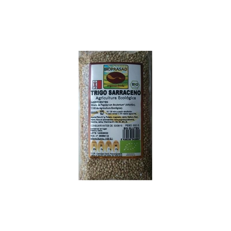 Bioprasad - Trigo Sarraceno Bio 500 Gramos - Sin Gluten Sin Lactosa - Procedente De Agricultura Ecológica - Biopharmacia, Parafarmacia online