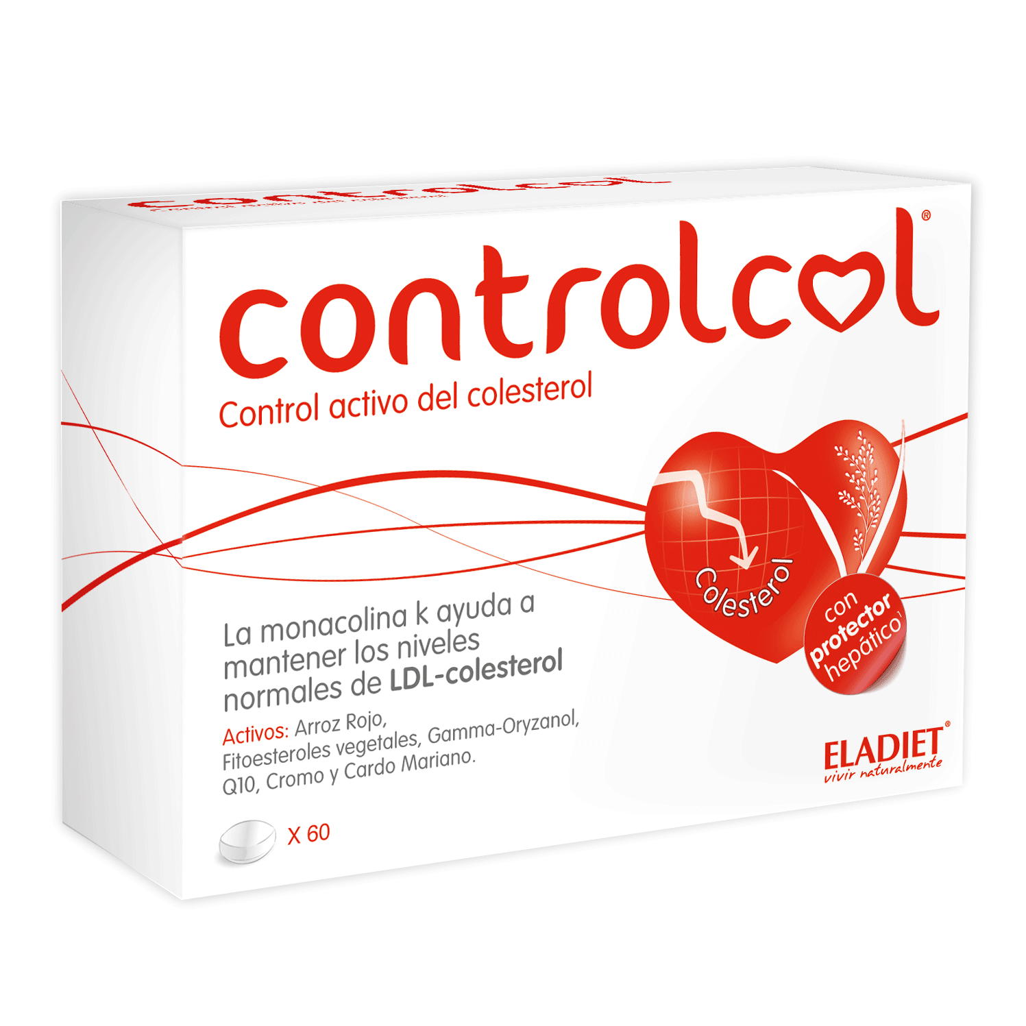 Eladiet - Controlcol 60 Comprimidos - Biopharmacia, Parafarmacia online