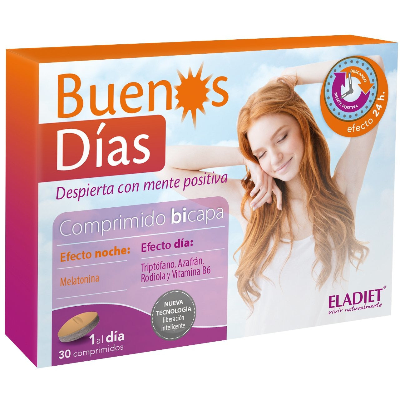 Eladiet - Sueños Buenos Dias 30 Comprimidos - Biopharmacia, Parafarmacia online