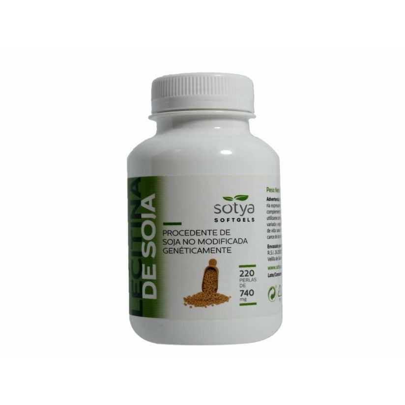 Sotya-Lecitina-De-Soja-740-Mg-220-Perlas-Biopharmacia,-Parafarmacia-online