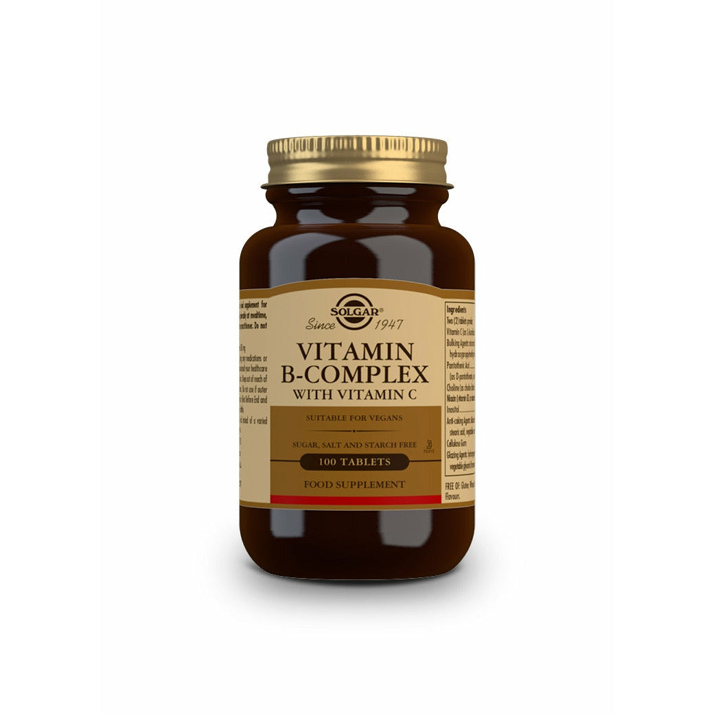 Solgar-Vitamina-B-Complex-+-Vitamin-C-100-Comprimidos-Biopharmacia,-Parafarmacia-online