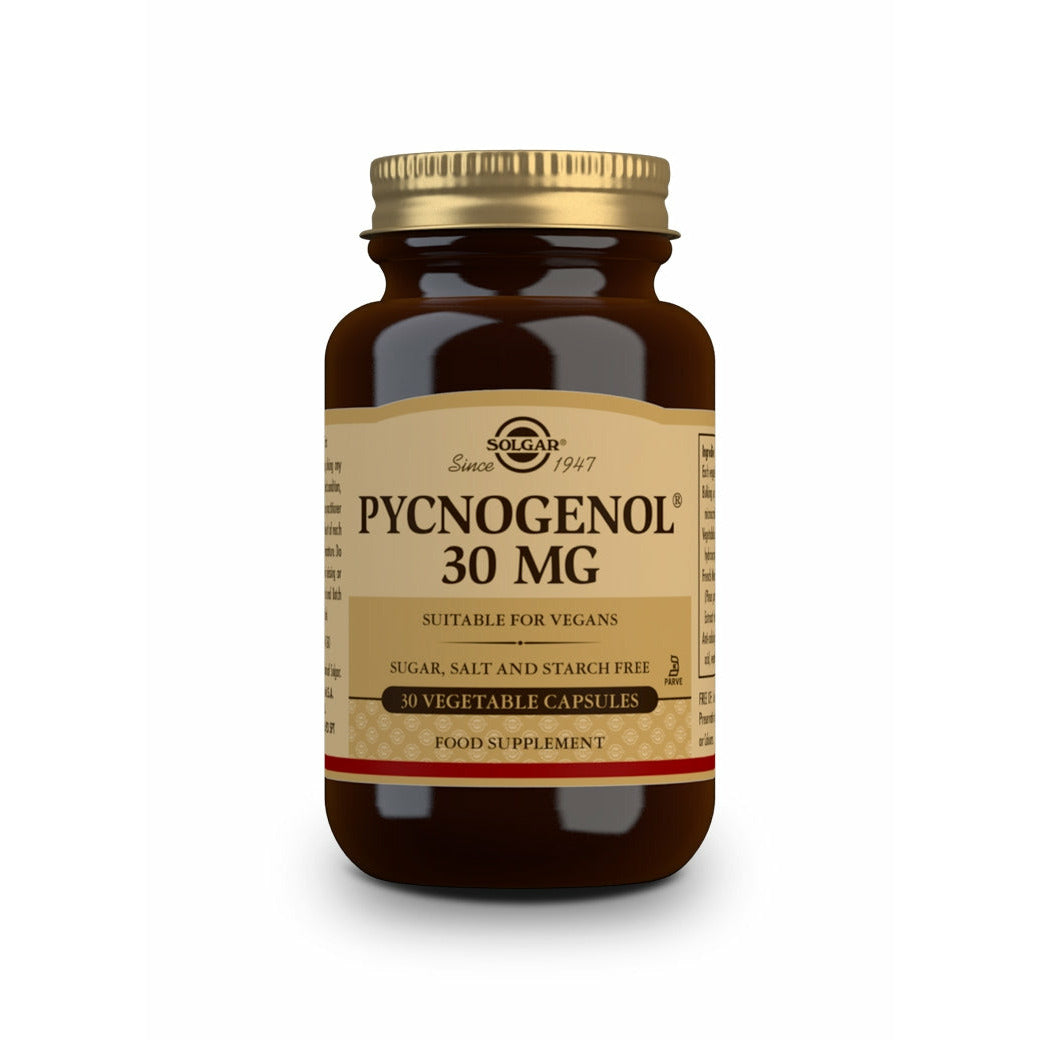 Solgar-Pino-30Mg-Pycnogenol-®-30-Cáspsulas-Vegetales-Biopharmacia,-Parafarmacia-online