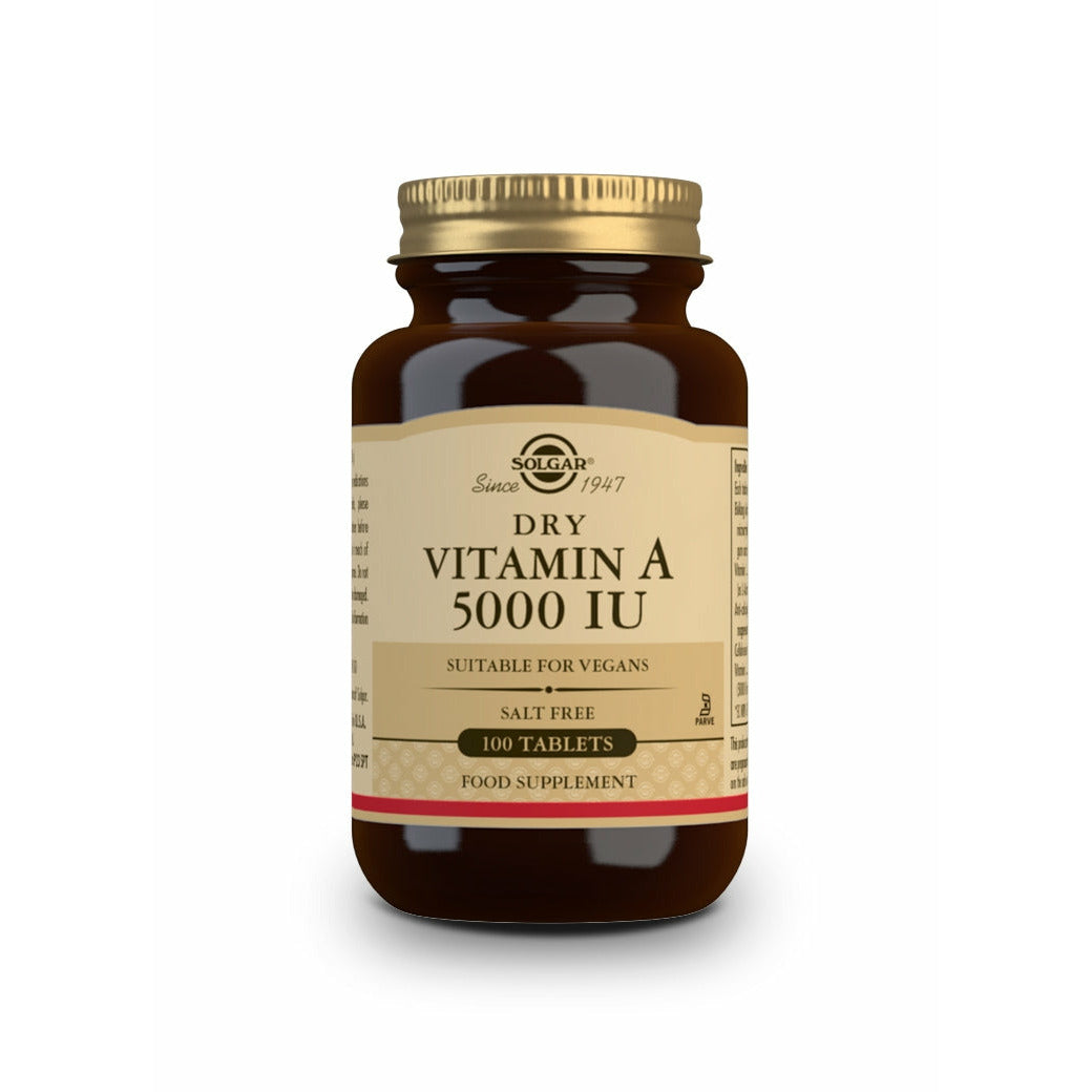 Solgar-Vitamina-A-"Seca"-5000-Ui-Palmitato-100-Comprimidos-Biopharmacia,-Parafarmacia-online