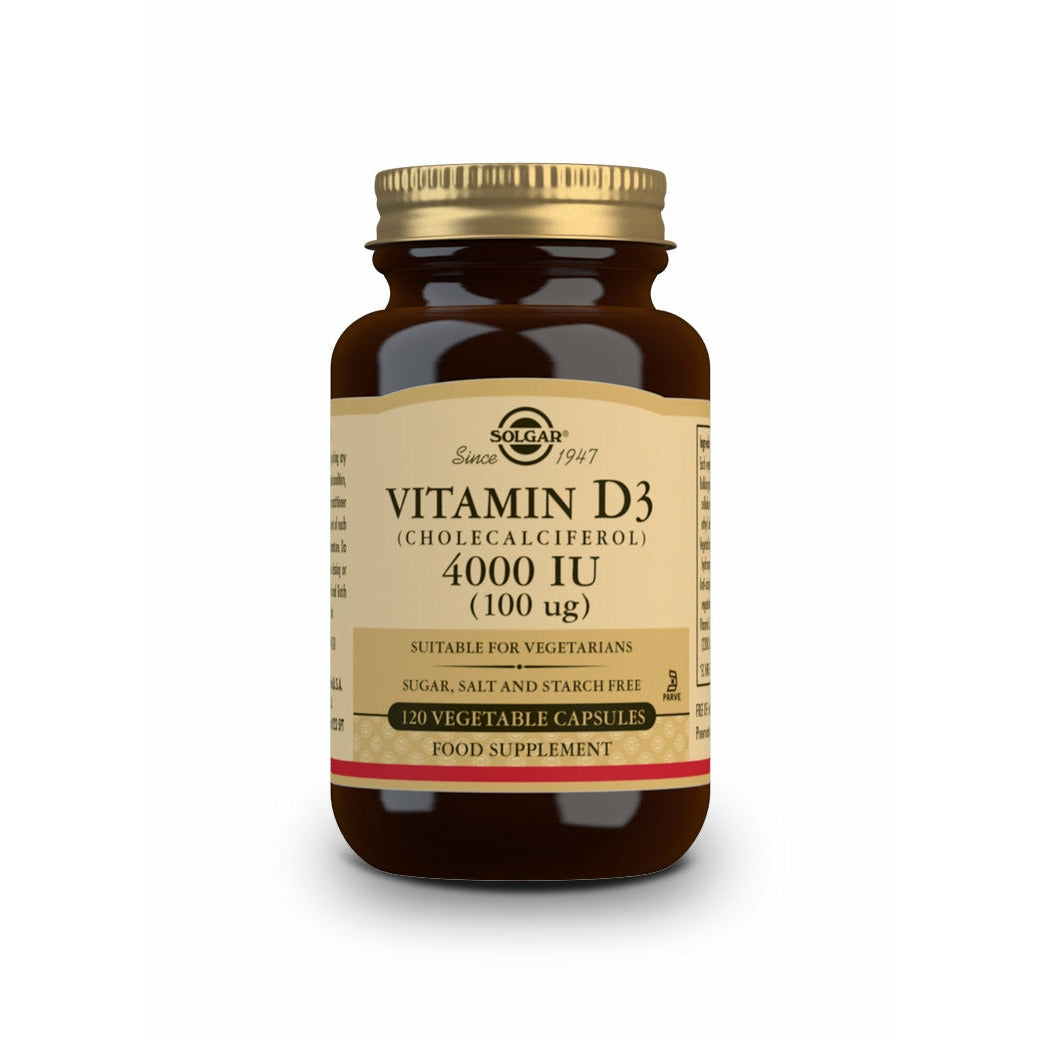 Solgar-Vitamina-D3-4000-Ui-(100-Mcg.)-120-Cáspsulas-Vegetales--ENVÍO-GRATIS-Biopharmacia,-Parafarmacia-online