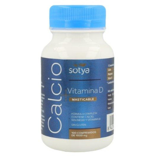 Sotya - Calcio + D 3 100 Comprimidos Masticables - Biopharmacia, Parafarmacia online