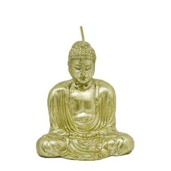 Vela dorada con forma de Buda - Biopharmacia, Parafarmacia online