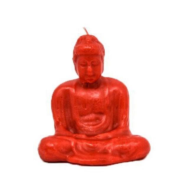 Vela roja con forma de Buda - Biopharmacia, Parafarmacia online