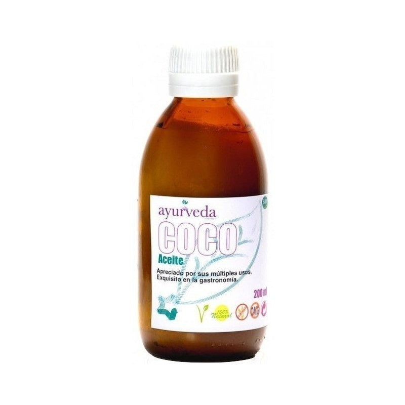 Ayurveda-Aceite-Coco-500Ml-Eco-Aceite-Uso-Culinario-Certificado-Caecv-Biopharmacia,-Parafarmacia-online