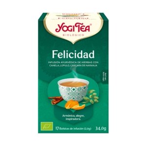 Yogi Tea - Te Yogi Felicidad Eco 17 Bolsitas - Biopharmacia, Parafarmacia online